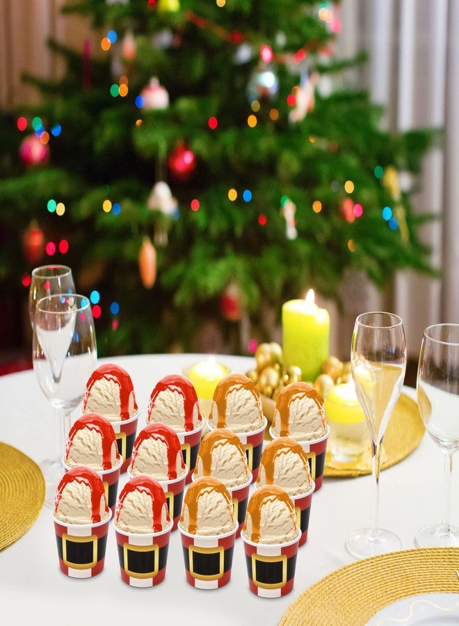 Gift Boutique 48 Pack Christmas Santa Belt Treat Cups – Holiday Dessert Snack Bowls for Ice Cream, Popcorn, Candy & Party Favors - Image 5